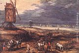 Landscape with Windmills by Jan the elder Brueghel